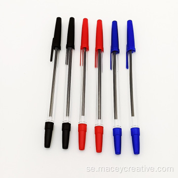 Svart marknadsföring billig plastboll penna